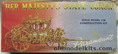 Paramount 1/30 Her Majesty's State Coach plastic model kit